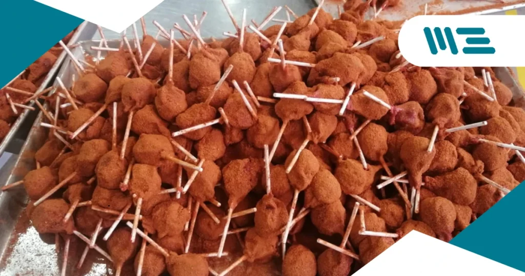 Paleta de chamoy lista para exportación tras implementación del sistema FSSC 22000 por M3 Consulting.