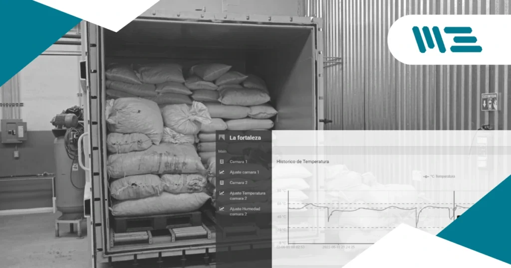 Histórico de temperatura en sanitización de chile seco en La Fortaleza bajo HACCP