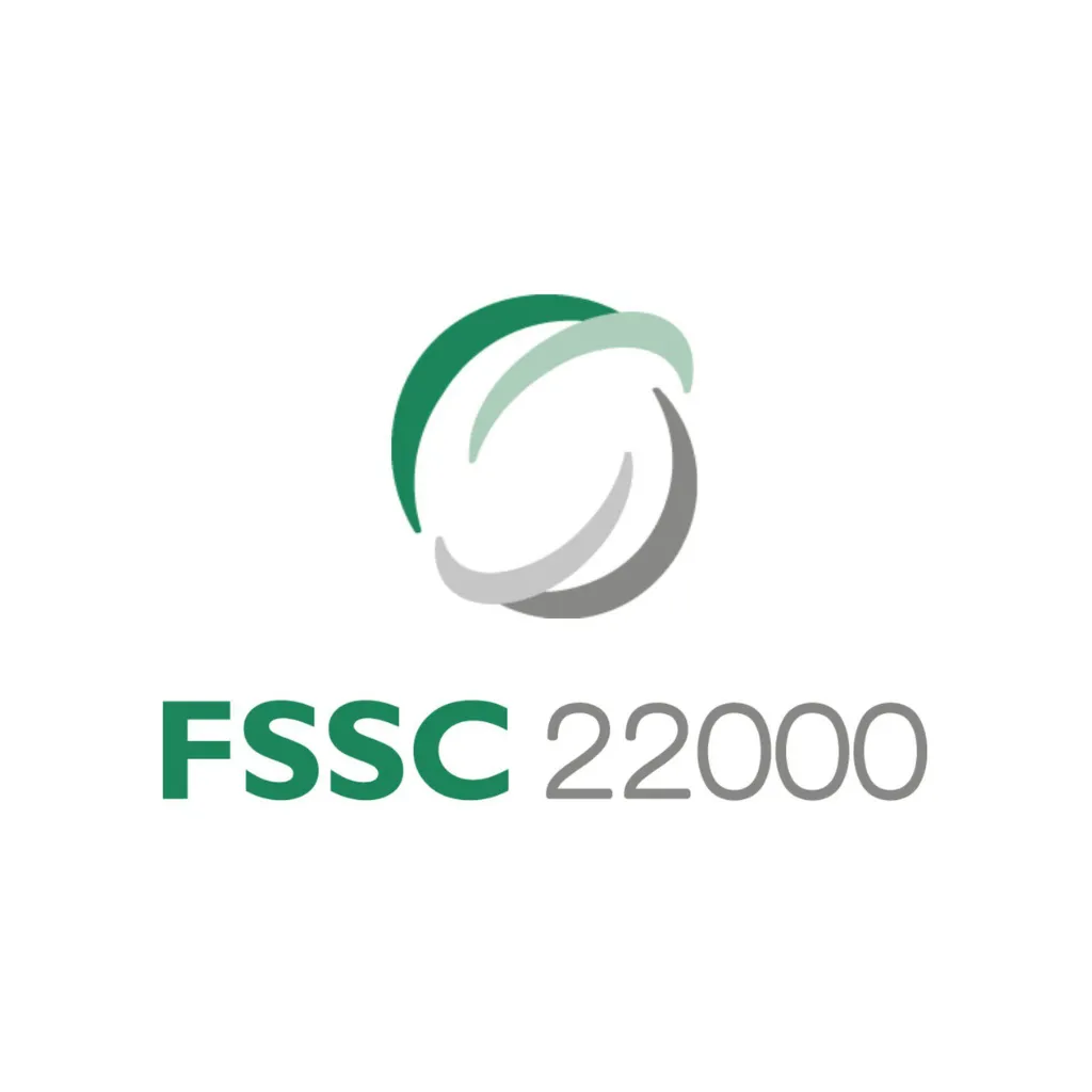 certificación FSSC 22000 (Food Safety System Certification), reconocido mundialmente y basado en ISO 22000, para auditoría y certificación de sistemas de seguridad alimentaria en la industria.