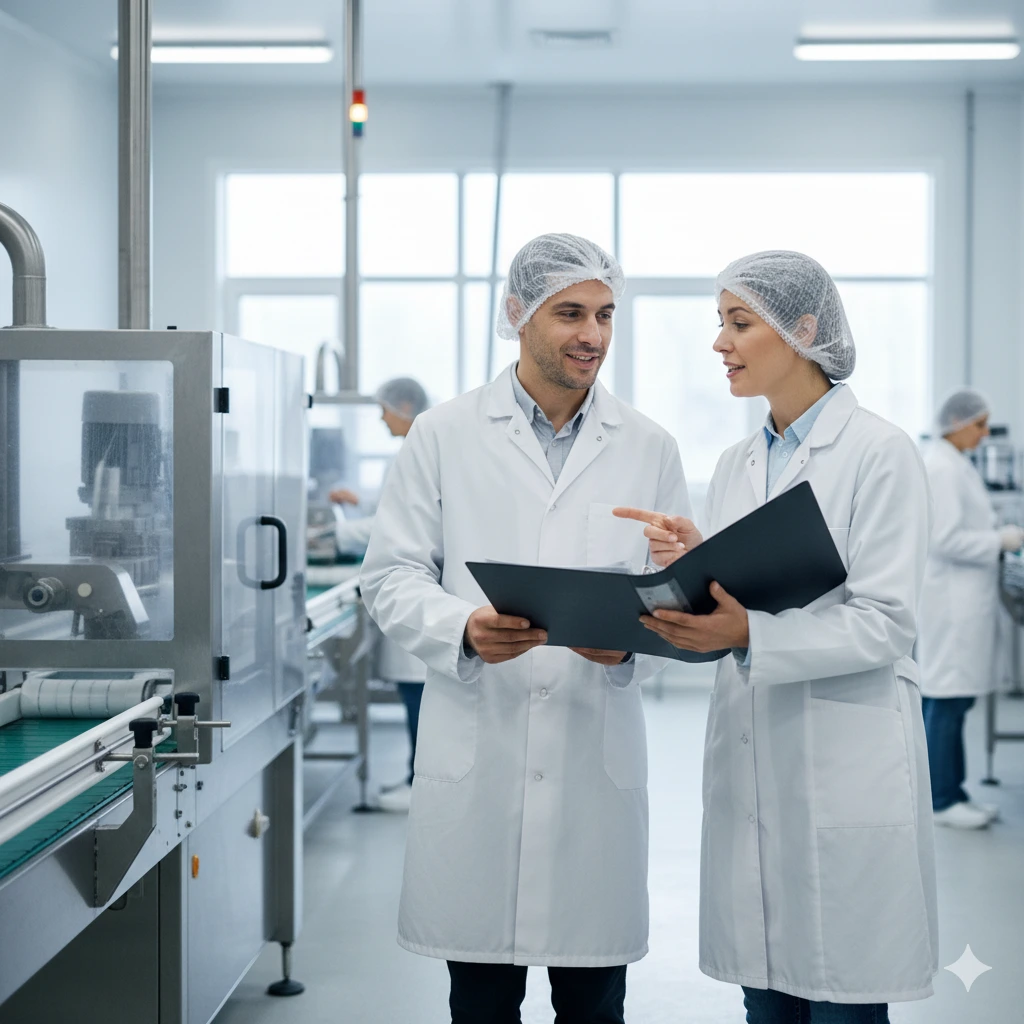 Planta Producción Alimentos Cumpliendo Estándares ISO 22000