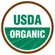 Logo USDA Organic utilizado para identificar productos certificados bajo prácticas agrícolas orgánicas, sustentables y reguladas por el Departamento de Agricultura de Estados Unidos.