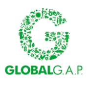 Logo oficial de GLOBALG.A.P., estándar internacional de Buenas Prácticas Agrícolas (GAP) para productores y exportadores.